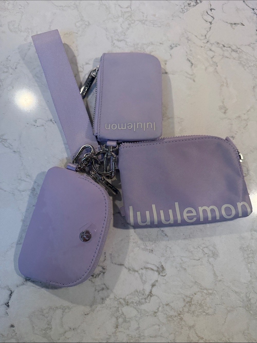Lululemon dual pouch wristlet with bonus pouch